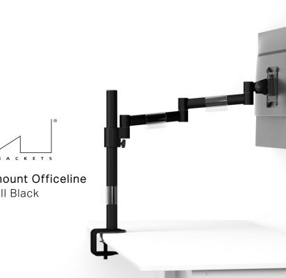 M VESA Deskmount Officeline Single II Black