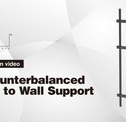 M Counterbalanced Floor to Wall Support