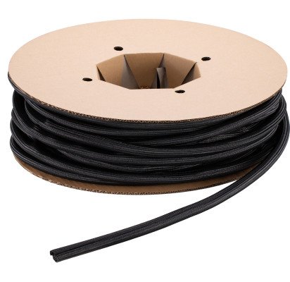 M Universal Cable Sock Self Wrap Basic 19mm Black 50m