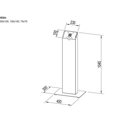 M Pro Series - Kiosk Black 15-32