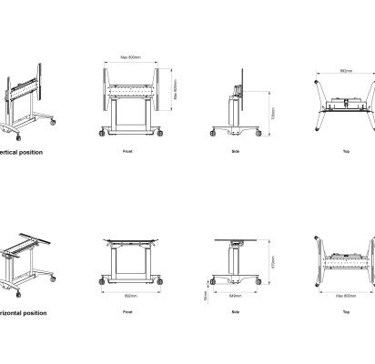 M Motorized Touch Tilt & Table 100kg Max