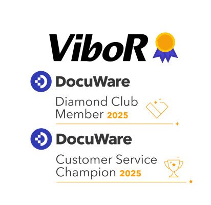 Vibor z novimi prestižnimi priznanji družbe DocuWare v letu 2026