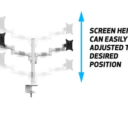 M VESA Deskmount Officeline Dual Black